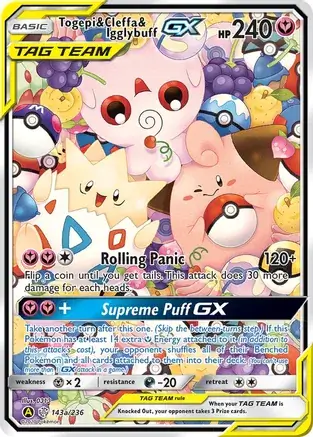 Togepi & Cleffa & Igglybuff GX 143a Normal