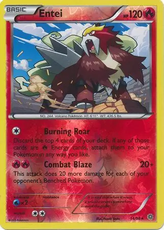 Entei Reverse Holo 14 Normal