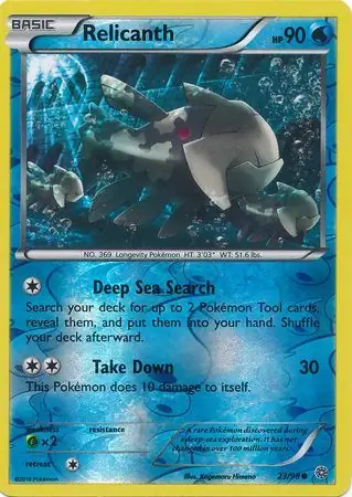 Relicanth Reverse Holo 23 Normal