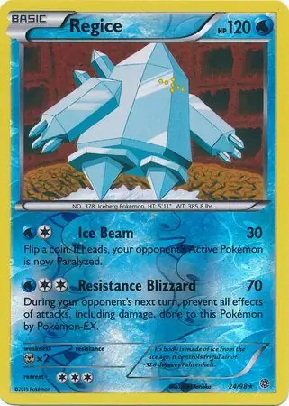 Regice Reverse Holo 24 Normal