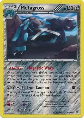 Metagross Reverse Holo 49 Normal