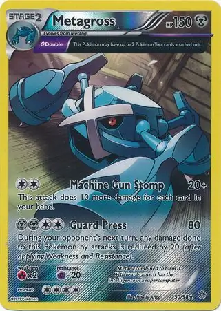 Metagross Reverse Holo 50 Normal