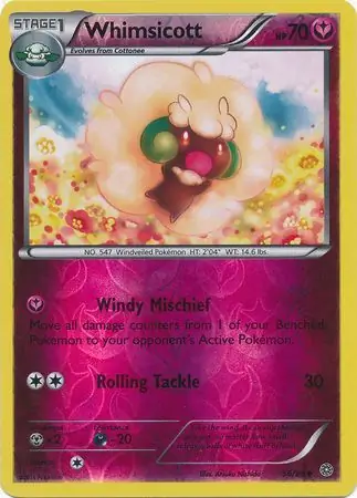 Whimsicott Reverse Holo 56 Normal