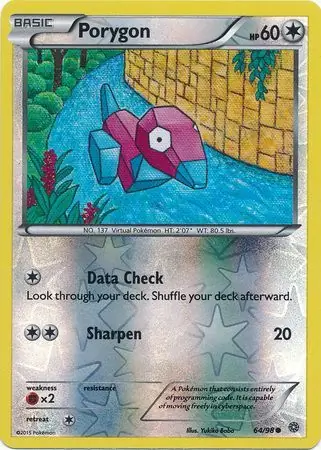 Porygon Reverse Holo 64 Normal