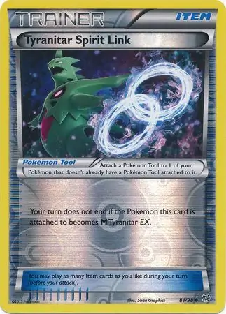 Tyranitar Spirit Link Reverse Holo 81 Normal