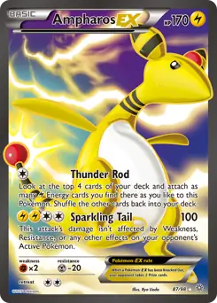 Full Art Ampharos EX 87 Normal
