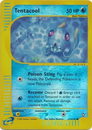 Tentacool Reverse Holo 113
