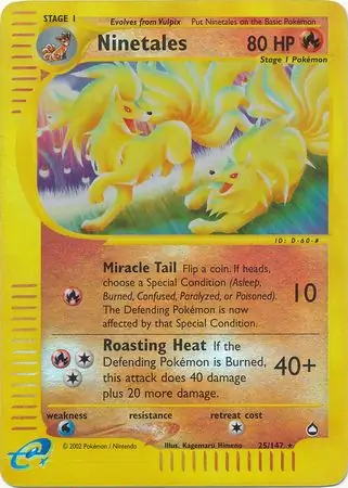 Ninetales Reverse Holo 25
