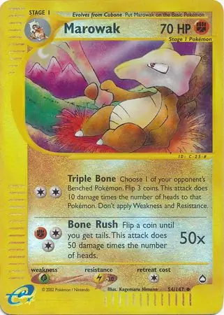 Marowak Reverse Holo 54