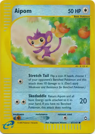 Aipom Reverse Holo 67