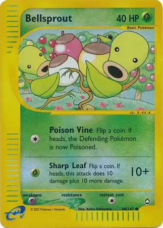 Bellsprout Reverse Holo 68