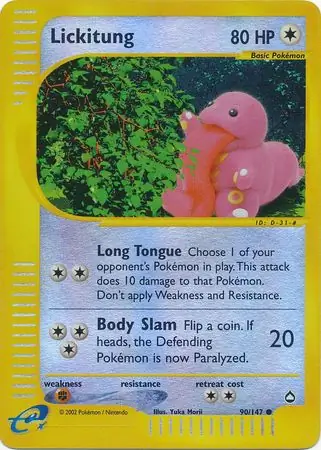 Lickitung Reverse Holo 90
