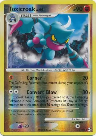 Toxicroak Reverse Holo 11 Normal