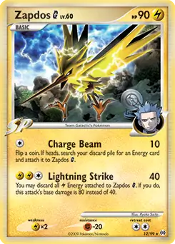Zapdos G Holo 12
