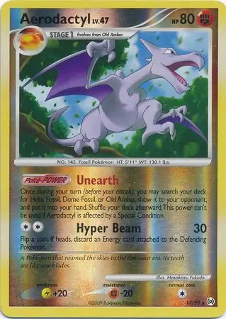 Aerodactyl Reverse Holo 13 Normal