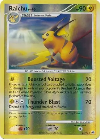 Raichu Reverse Holo 27 Normal