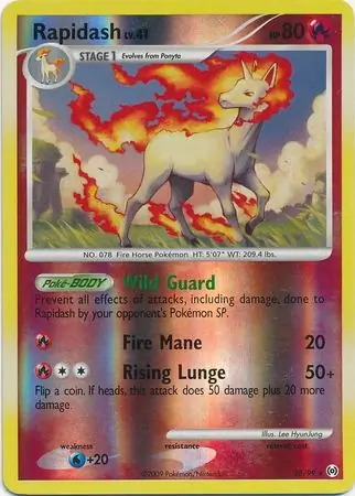 Rapidash Reverse Holo 28 Normal