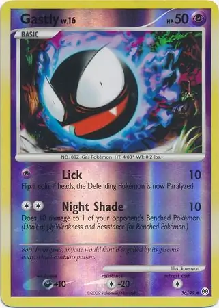 Gastly Reverse Holo 36 Normal