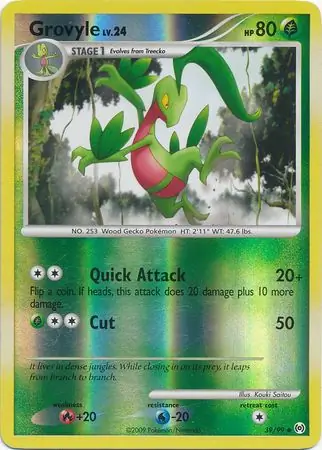 Grovyle Reverse Holo 39 Normal