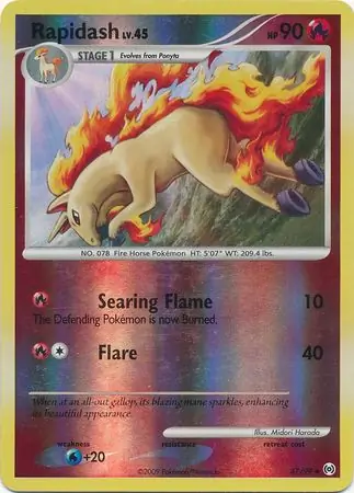 Rapidash Reverse Holo 47 Normal