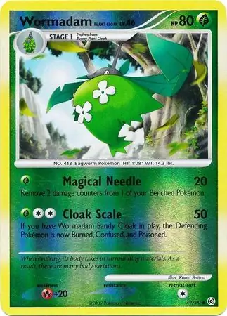 Wormadam Plant Cloak Reverse Holo 49
