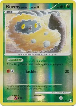 Burmy Sandy Cloak Reverse Holo 57
