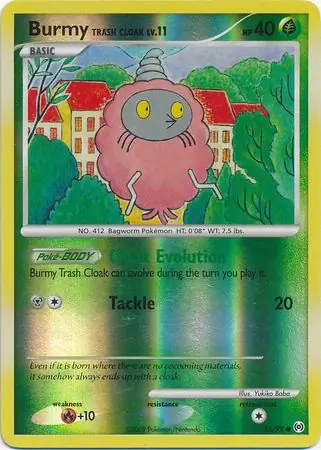 Burmy Trash Cloak Reverse Holo 58