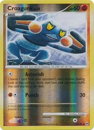 Croagunk Reverse Holo 61 Normal