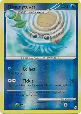 Omanyte Reverse Holo 70 Normal