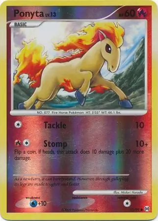 Ponyta Reverse Holo 72 Normal