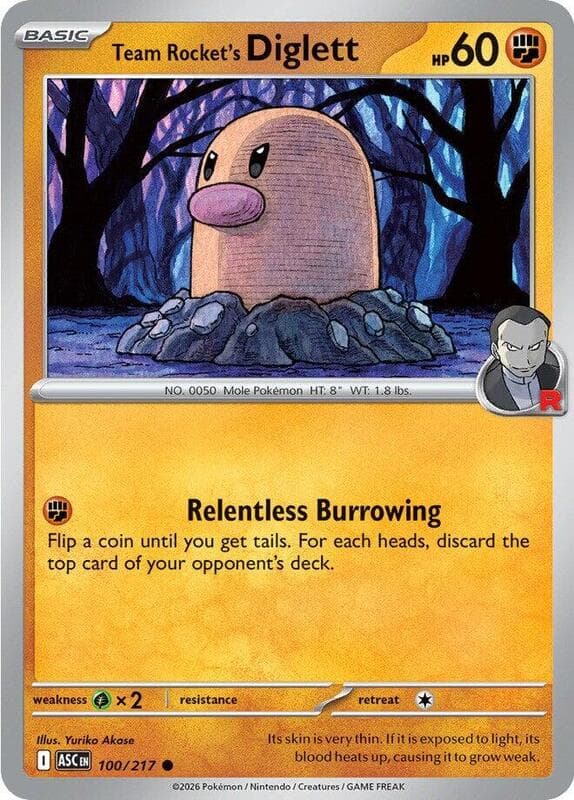 Team Rocket's Diglett 100