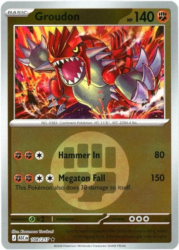 Groudon Energy Symbol Pattern 108