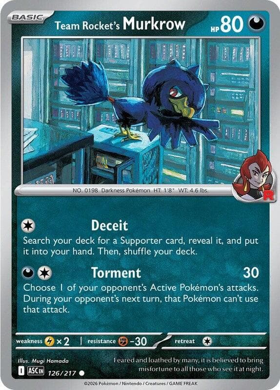 Team Rocket's Murkrow 126