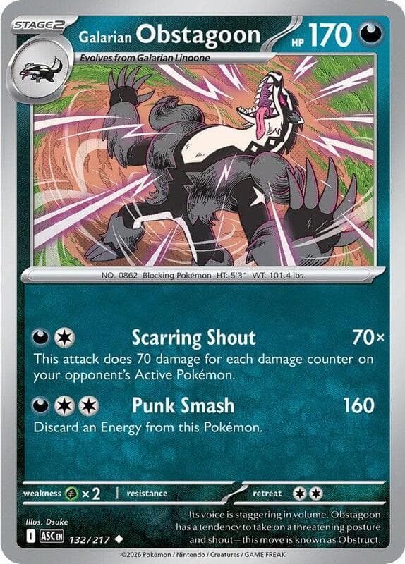 Galarian Obstagoon 132