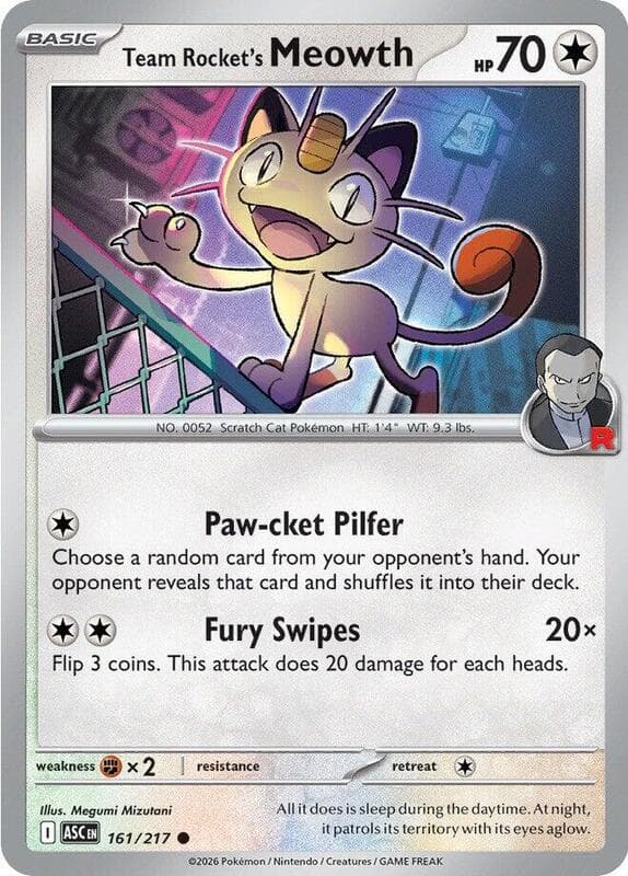 Team Rocket's Meowth 161