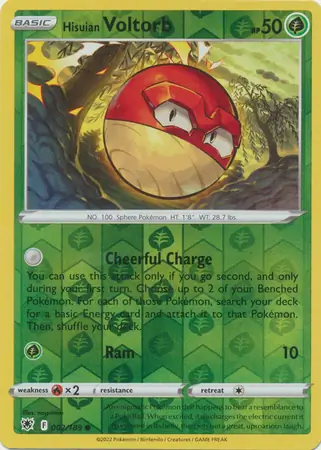 Hisuian Voltorb Reverse Holo 002 Normal
