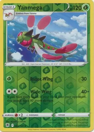 Yanmega Reverse Holo 007 Normal