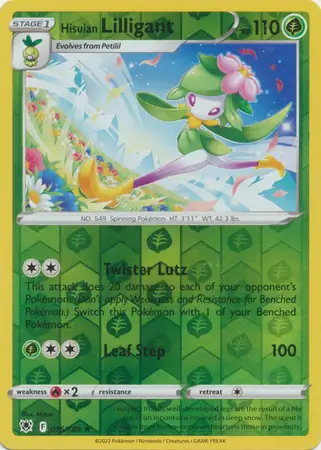Hisuian Lilligant Reverse Holo 016 Normal