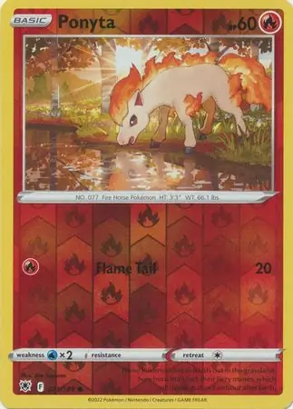 Ponyta Reverse Holo 021 Normal