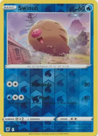 Swinub Reverse Holo 031 Normal