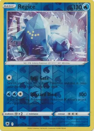 Regice Reverse Holo 037 Normal