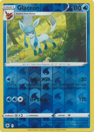 Glaceon Reverse Holo 038 Normal
