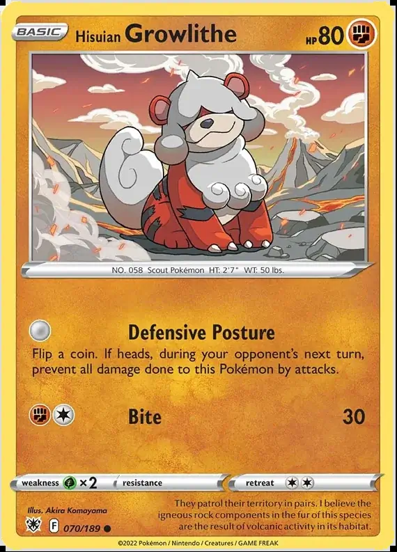 Hisuian Growlithe 070 Normal