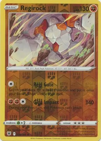Regirock Reverse Holo 075 Normal