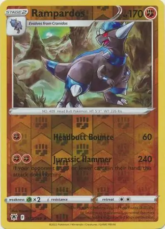 Rampardos Reverse Holo 077 Normal