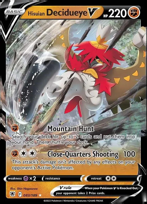 Hisuian Decidueye V 083 Normal