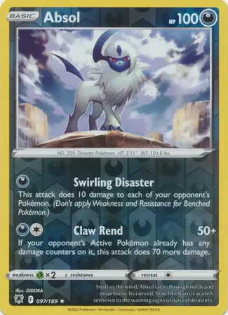 Absol Reverse Holo 097 Normal