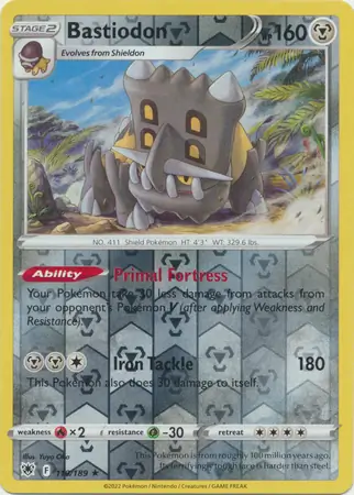 Bastiodon Reverse Holo 110 Normal