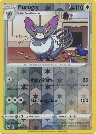 Purugly Reverse Holo 128