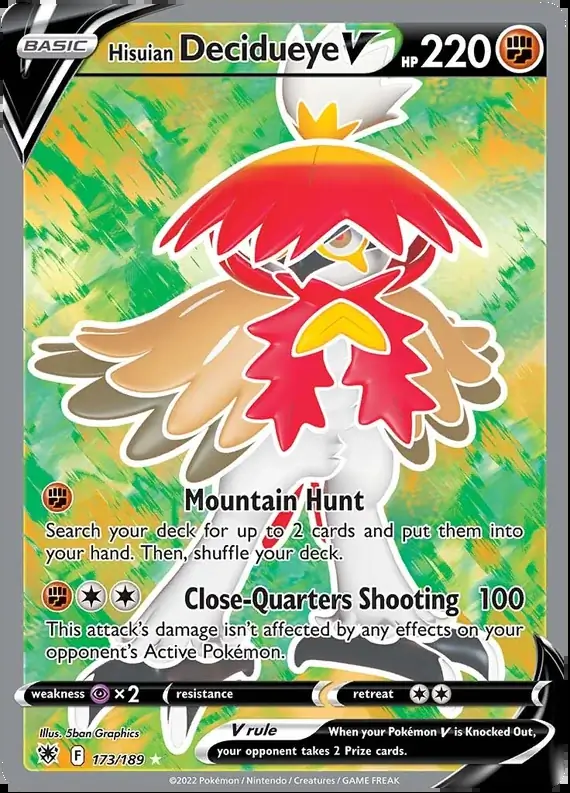 Hisuian Decidueye V 173 Normal